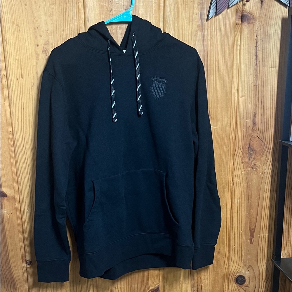 K-Swiss Black Hoodie with Subtle Logo